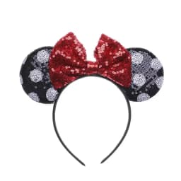 Anime Mouse Ears Headhand Cosplay Kawaii Cartoon Elastic Hair Accessories Party Sequin Bows Hairband Toys Children Adults Gift