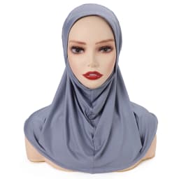 Instant Jersey Hijab Premium Stretch Jersey Headscarf Pre-Sewn Quick Hijab for Muslim Women No Tie Comfortable Hijab for Daily