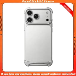 Aluminum ARC PULSE Case for IPhone 18 17 Pro Max Metal Rubber Double-layer Borderless Phone Case Protective Frame Cover