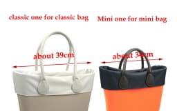 TANQU New Standard Mini Solid Color Microfiber Fabric Trim Decoration For Obag Handbag O Bag Classic Mini