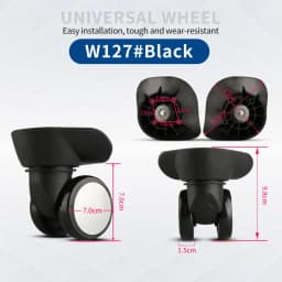 Hongsheng Suitcase Universal Wheel Trolley Case Wheel Accessories Password Travel Mute Universal Wheel Repair and Replacement