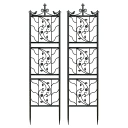 2x Tall Thick Metal Garden Trellis Bird Leaf Grid Panel Support Climbing Trellis