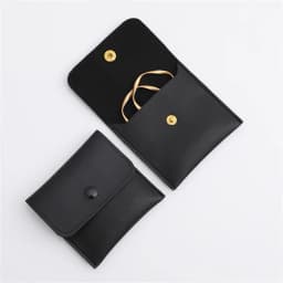 New Mini Jewelery Packaging Bags with Internal Card Necklace Ring Earrings Gift Storage Snap Button Envelope Organizer Pouch