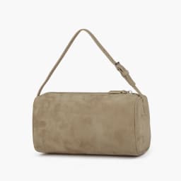Donna-in Genuine Mini Suede Handbag Real Leather Square Pen Container Bag for Women