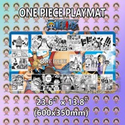 Boardgame- One Piece OPCG Luffy Playmat with Stitched Edges Custom One Piece Mouse Pad Desk Accessories for Gamers Desk Mat