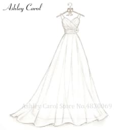 Ashley Carol Custom Mermaid Wedding Dress Elegant Personalized Customized Handmade Any Mermaid Wedding Gowns