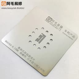 Amaoe EMMC EMCP UFS BGA Reballing Stencil for BGA153 BGA162 BGA169 BGA186 BGA221 BGA254 0.15mm Reballing Jig Platform