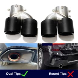 For BMW M240i M340i M440i G20 G21 G22 G42 Exhaust Pipe Upgrade Quad Muffler Tailpipe Tip Nozzle Exhaust Head