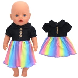 43cm Baby Doll Clothes Animal Romper 17 inch Dolls Clothes Children Xmas Gift Toys Wears