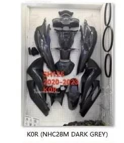 Hot Sale 2020-2023 SH 125 150 Motorcycle Fairing ABS Plastic Body Parts for Honda Sh K0R Wholesale Motorcycle Parts