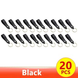 1/100pcs 8Color PU Leather Keychain Business Gift Suitable for Men and Women Car Key Strap Waist Wallet Keychains and Keyrings