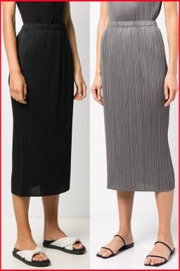 YUDX Miyake Female Stars With The Same Opaque Solid Color High Waist Pleated Half Skirt Pleated 2025 Summer Package Hip Skirt