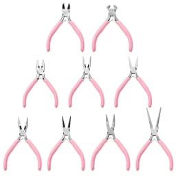 1PCS Mini Pliers Diagonal Pliers Round Bent Needle Nose Cutter Handcraft Beading Insulated Plier For Jewelry Making Hand Tool