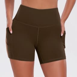 Women Shorts with Pockets Tummy Control Butt Lifting Cycling Tights Stretchy Slim Gym Sports Shorts Summer Casual Wear