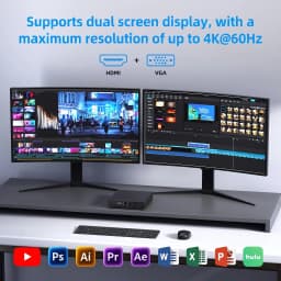 Texhoo MINI PC Intel Celeron N5095 16G DDR4 256G SSD Windows 11 Desktop Mini Computers WIFI5 BT4.0 Dual 4k Display