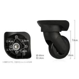 2Pcs/Pack Luggage Wheel for Delsey Wheels Replacement Suitcase Repair Accessories Omni-directional Wheel Mute