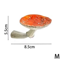 Floating Wall Shelf Mushroom Shape, Resin Hanging Shelf Handmade Display Rack Wall Mounted, Storage Organizer with Smooth Edge Lightweight Sturdy Mounting Hardware, for Bedroom Living Room Bathroom Entryway Hallway Plant Succulent Pot Modern Home Style