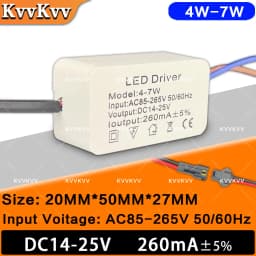 LED AC85-265V Lighting Transformer 3W 5W 7W 12W 18W 24W Constant 12V Drive Power Supply For DIY LED Home Panel Downlight Bulb