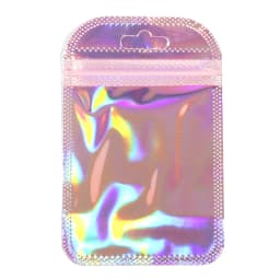 20-100pcs Holographic Ziplock Bags Iridescent Composite Self Sealing Pouches For Jewelry Nail Art Gift Packaging Storage Supply