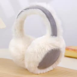 Women Suede Plush Earmuffs Wool Solid Plush Warm Outdoor Skiing Cycling Windproof Cold-Proo Winter Fluffy Ear Muffs Earflap
