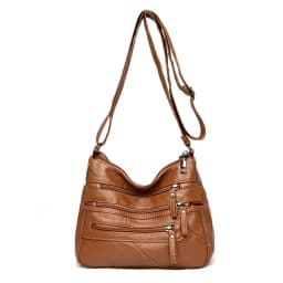Multiple pockets Soft Leather Hand Bags For Women Luxury Handbags Women Bags Designer Shoulder Crossbody Bags