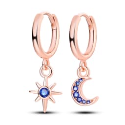 925 Sterling Silver Gold Color Circular Hoop Earrings Golden Earring Fit Original Charms Diy Fine Jewelry For Fashion Women