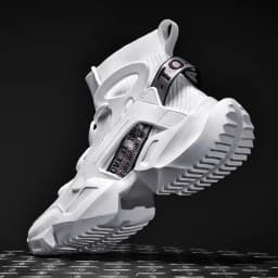 Light Men Sneakers High Top Sock Shoes Breathable Sports Walking Shoes Thick Bottom Men Casual Shoes Large Size 39-46