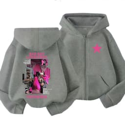 Rapper Theodora Mega Bbl Bad Boy Lovestory Zipper Hoodie Men Women Hip Hop Fashion Zip Up Jacket Man Oversized Zip Up Sweatshirt