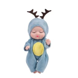 1/6Pcs Reborn Doll Kit Toy Simulation Princess Dolls Toy Mini Cute Sleeping Baby with Clothes Accessories Birthday Gift for Kids