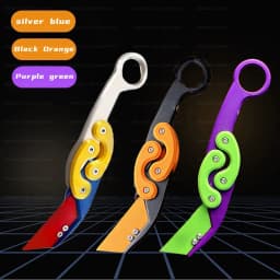 New Knife Fidget Toy 3D Printing Technology Stocking Stuffers Gift With Butterfly Claw Blade Carrot Fidget Toy Stress relief Toy
