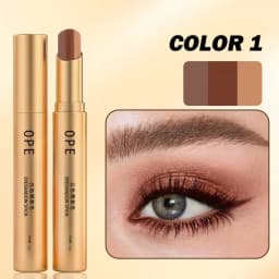 High-Temperature Resistant Makeup OPE Triple Color Eyeshadow Stick Commuting and Dating Eye-Enhancing Eyeshadow Pencil