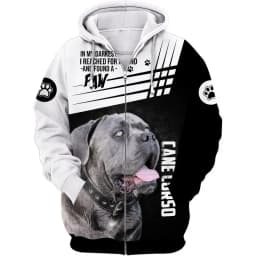 1 Piece Custom Your Picture Never Underestimate An Old Man With A Cane Corso 3D Print Hoodies Men For Women Pullovers Zipper Hoo