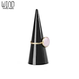 Acrylic Solid Finger Ring Holder Stand Conical Bague Display Rack Dressing DesktopDecor Ring Jewelry Support Organizer