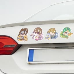 Digimon Anime Cartoon Reflective Warning Sticker - Agumon Cute Helmet Nighttime Reflective Decoration for Electric Vehicles