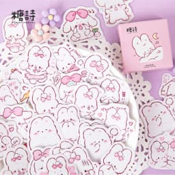 45 Pcs/Box Cute Cat Mini Paper Sticker Kawaii Diy Diary Album Scrapbooking for Decoration School Supplies Stationery Stickers