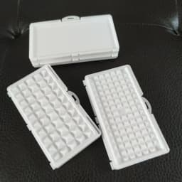 White Diamond Jewelry Storage Box 3-10mm Gemstone Display Organizer Case for Store Gems Bare Stone Packaging Cover Tray