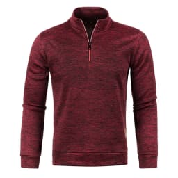 Men's Knitted Sweatshirts Casual Thicker Half Zip Pullovers For Male Hoody Man Solid Color Turtleneck Sweater Coats BSD-ZW118