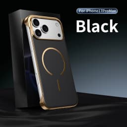 For iPhone 17 16 15 14 13 18 Pro Max For Magsafe Magnetic Fiber Texture Matte Phone Case For iPhone Air Plating Frameless Cover