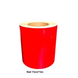 5cm/10cm/15cm/20cm*5m Red Reflective Tapes Glass Bead Plain Reflectors Waterproof Adhesive Stickers For Cars Truck Warning Signs