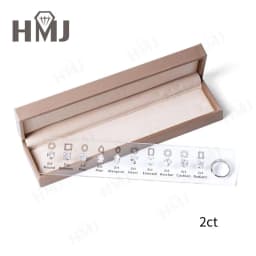 HMJ Jewelry Tools Caliper Diamond Carat Size Shape Customize Comparison Magnetic Ring Gem Base 10 Cuts 0.5-6CT for Jewelry Store