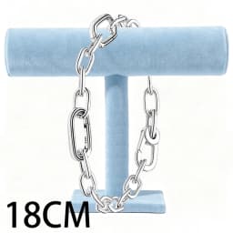 2026 New 925 Silver Women's Classic Logo Heart Shaped ME Chain Link Open Loop Bracelet Display Tool Exquisite DIY Charm Jewelry