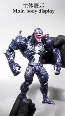 New PC Toys Black Ver Blue Ver Venom Amazing Yamaguchi Venom Black Ver Venom Solid Color Ver Venom Action Figure Gifts Toys