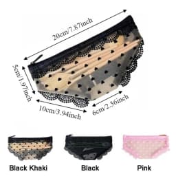 Mesh Briefs Shape Cosmetic Bag Korean Style Decorative Makeup Storage Pouch Jewelry Organizer with Zipper Travel Storage Bag
