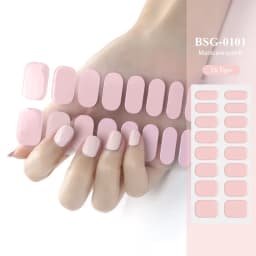 16/20/22Tips Semi-Cured Gel Nail Patch Adhesive Sliders Long Lasting Full Gel Nail Stickers DIY Manicure Harden In UV Lamp Need