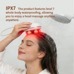 Mini Cordless Scalp Massager EMS Head Massage Machine Waterproof Head Scratcher Body Massager for Deep Cleansing Stress Relax