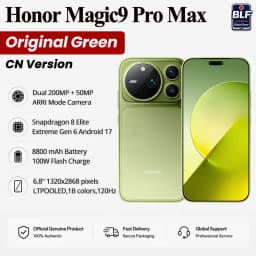 Honor magic9 Pro MAX 5G Snapdragon 8 Elite Extreme Gen6 ARRI 200MP Camera 100W Charger 8800mAh Google 6.8" Honor magic 9 Pro MAX