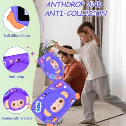 New Arrival 7 Inch Kid Tablets Cartoon Monkey Pattern Android 13, 4GB RAM 64GB ROM, 1TB Expand, 4000MAH Battery, Dual Cameras