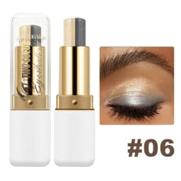 Double Color Eyeshadow Stick Glitter Highlight Shadow Stick Eye Makeup Waterproof Lasting Shimmer Metallic Eyeshadow Makeup