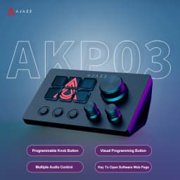 Ajazz AKP03E/153E Desktop Helper Desk Console Panel Controller Programmable Macro Custom Button Mini Keyboard Multiple Scenario