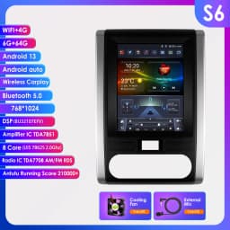 9.7'inch 2Din Carplay Android 13 Car Radio For Nissan X-Trail X Trail 2 T31 MX6 2007-2015 Multimedia Head Unit Stereo Player